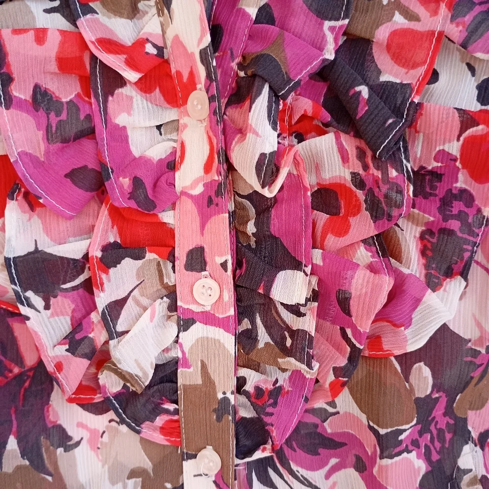 THE LIMITED ELEGANT PRINTED BLOUSE SIZE M - Picture 4 of 8